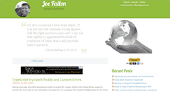Desktop Screenshot of blog.joefallon.net